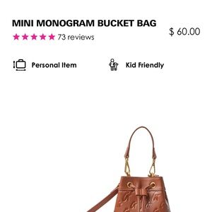 Glamaholic Mini Monogram Bucket Bag